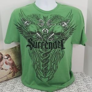 Apostasy Youth 14/16 Graphic T Shirt Green itm# 14